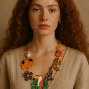 Collier Jungle Tropicale