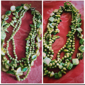 Collier Émeraude Tropicale Collection Oiseaux du Paradis