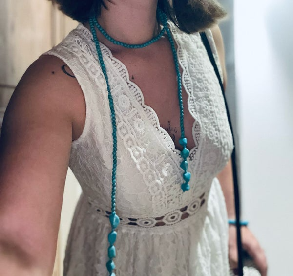 Collier Esprit Libre. Howlite Turquoise – Image 2