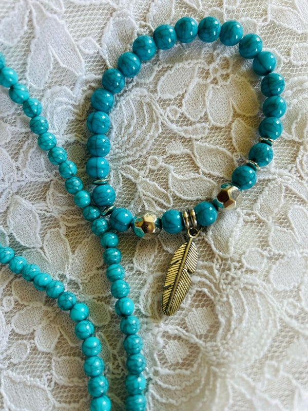 Collier Esprit Libre. Howlite Turquoise – Image 6