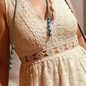 Collier Esprit Libre.  Howlite Turquoise