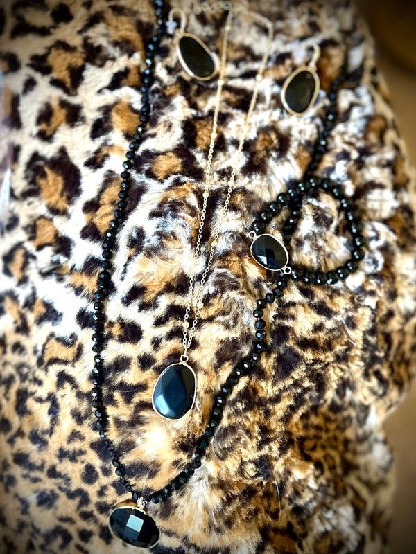 Parure Éclipse – Noir Précieux