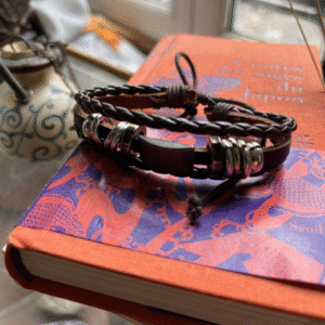 Bracelet Duo Cuir & Métal