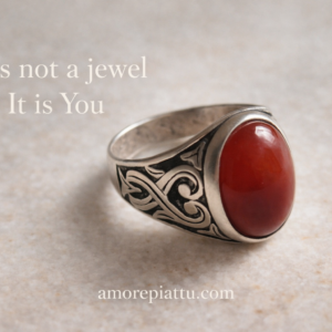 Bague Cornaline Profonde. Collection Héritage Sauvage