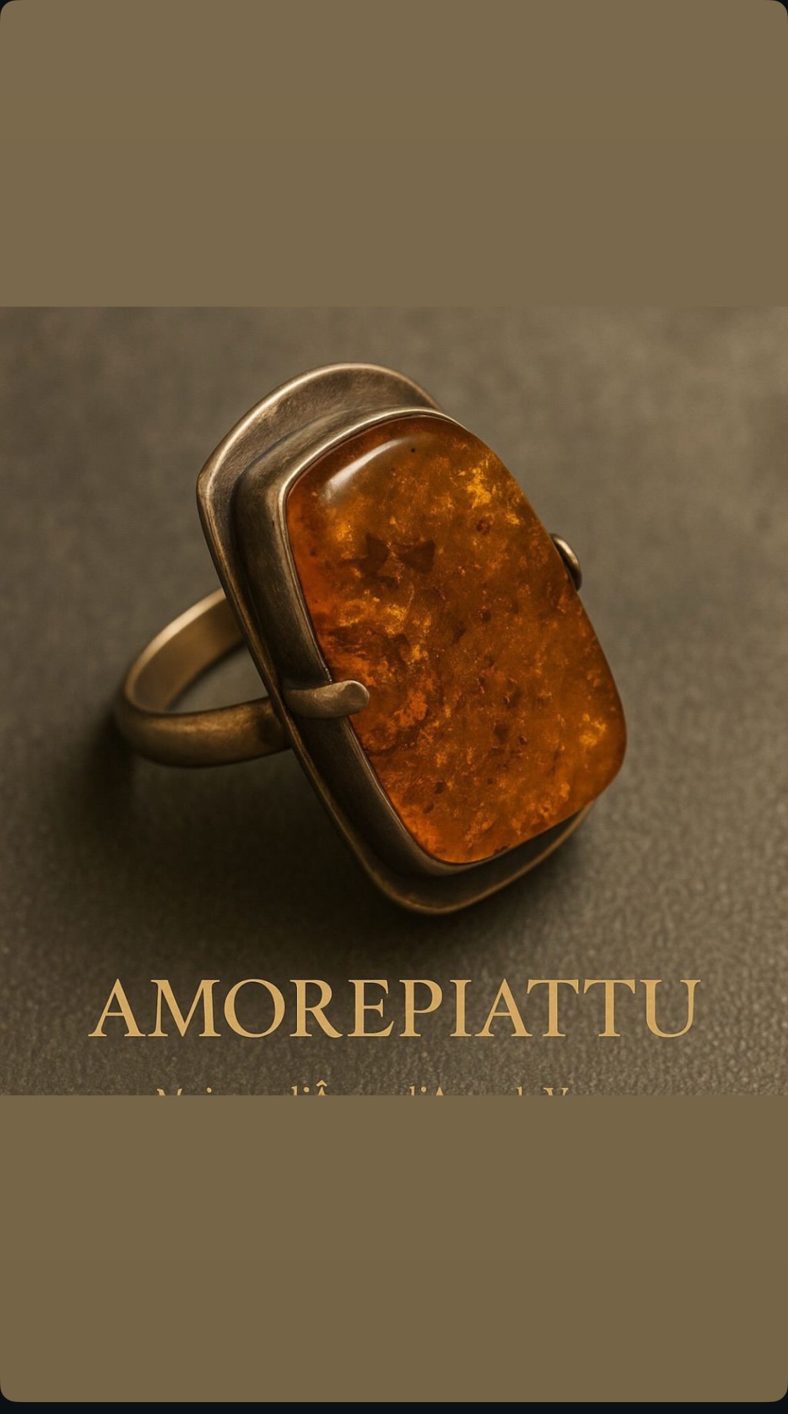 Bague Ambre Miel
Argent massif. Revisitée par AMOREPIATTU – Image 5