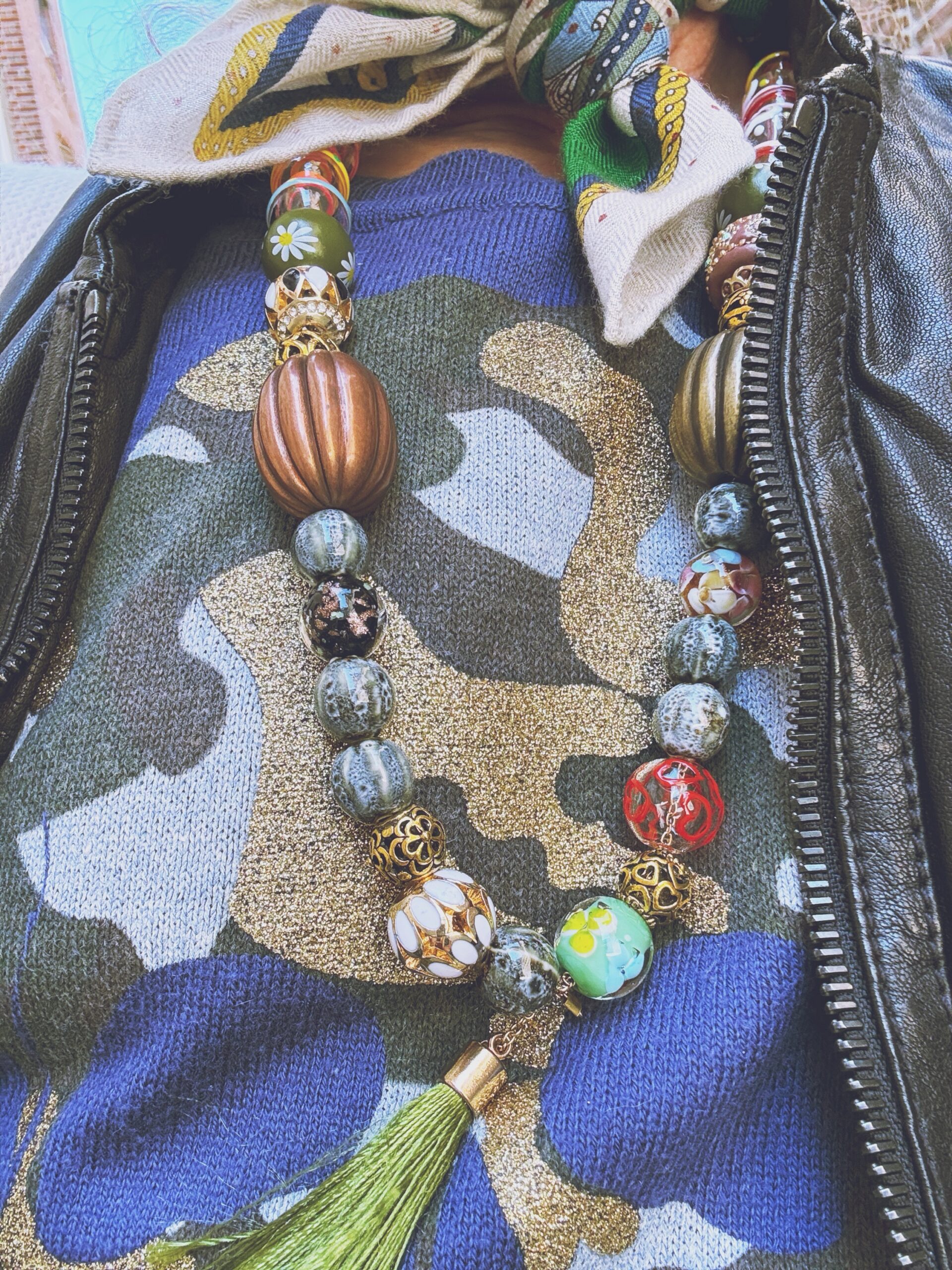 Collier Éclat Nomade - bohème chic avec pampille – Image 4