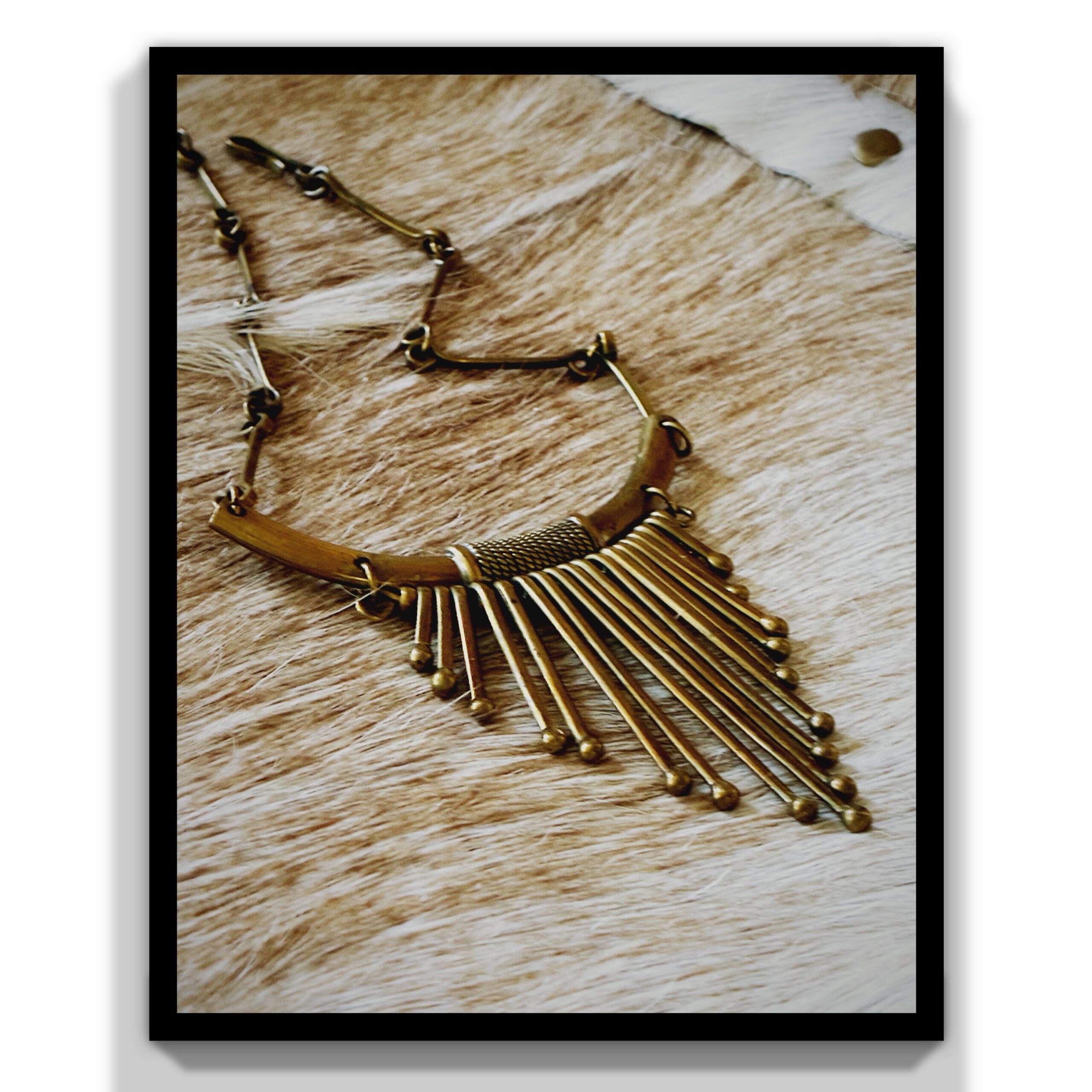 Collier Choker sculptural. Vintage années 70. Sculptural et Solaire. – Image 8