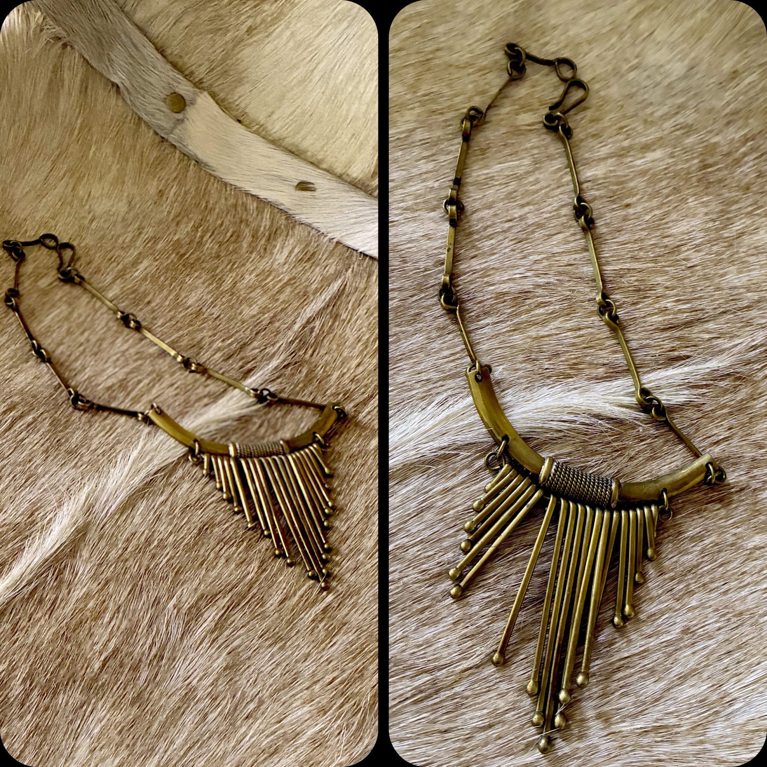 Collier Choker sculptural. Vintage années 70. Sculptural et Solaire. – Image 4