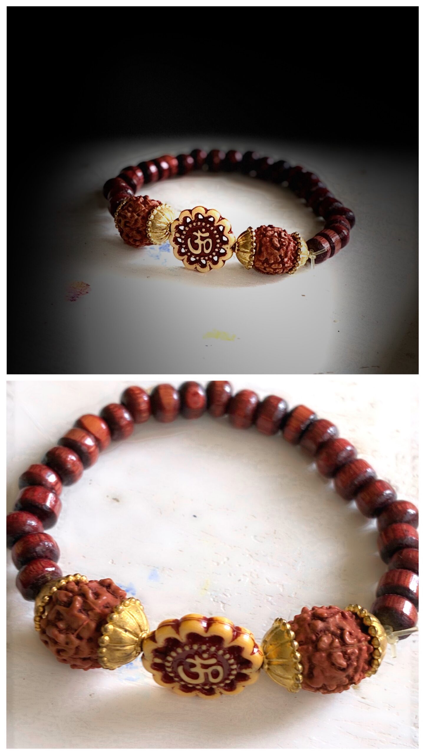 Bracelet OM — Collection HéritageSymbole. Protection. Équilibre. – Image 6
