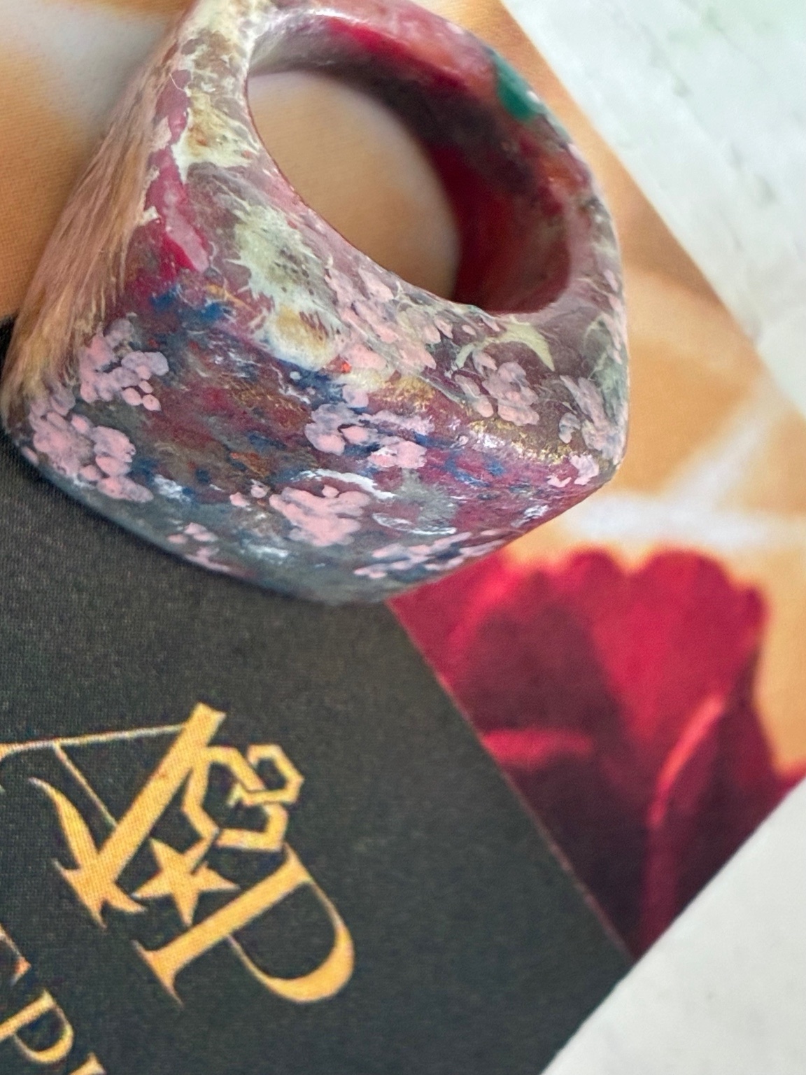 Bague Sakura Nomade. Collection Mémoires d’Acrylique – Image 8