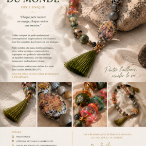Collier L’Herbier du Monde - Collection Voyage & Mémoire