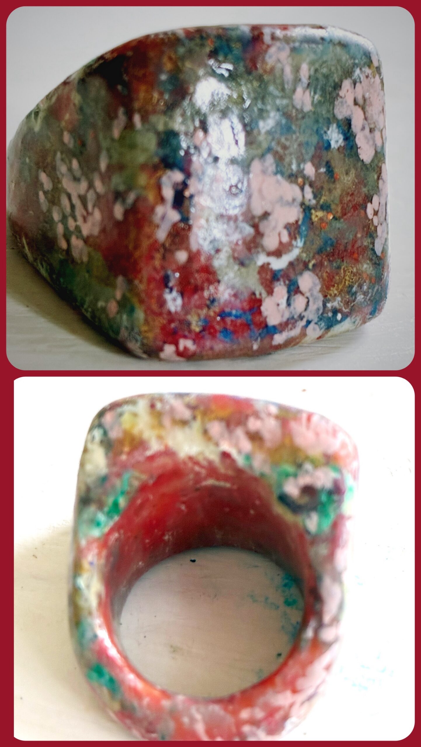 Bague Sakura Nomade. Collection Mémoires d’Acrylique – Image 6
