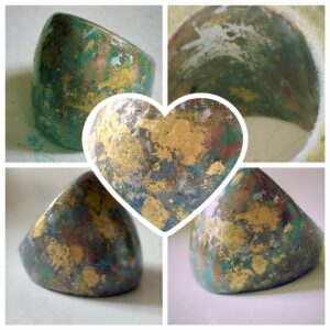 Bague Éclats  D’Atlantide. Pièce unique – Création artisanale