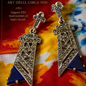 Boucles d'oreilles Éclats Géométriques. Collection Héritage Amorepiattu
