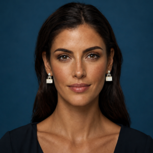 Boucles d’oreilles Éclats de Nacre — Art Déco. Collection Héritage Amorepiattu